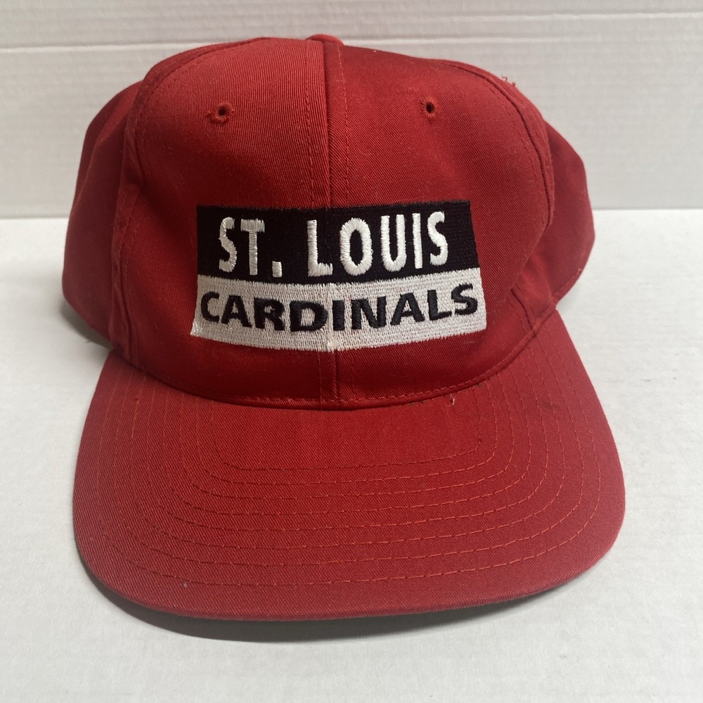 Vintage St. Louis Cardinals Annco Professional  Black Red White Snapback Hat